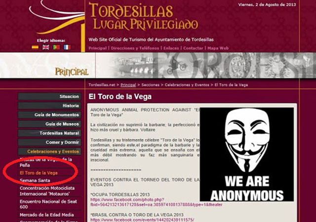 site-de-festival-que-tortura-touros-e-hackeado-por-ativistas