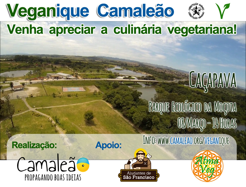 Veganique-Caçapava-Camaleão-Vale-do-Paraíba-Atma-Veg-São-Francisco-Vegetarianismo-Veganismo