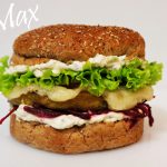 Experimente o veganburger do Camaleão no Atma Veg
