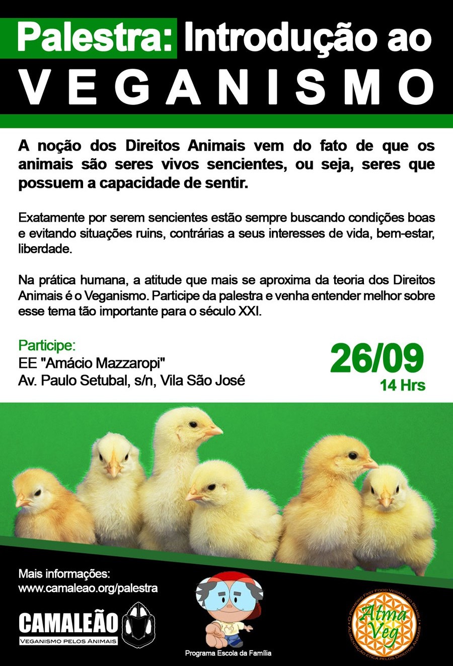palestra-introdução-ao-Veganismo-vegetarianismo-ONG-CAMALEÃO-Escola