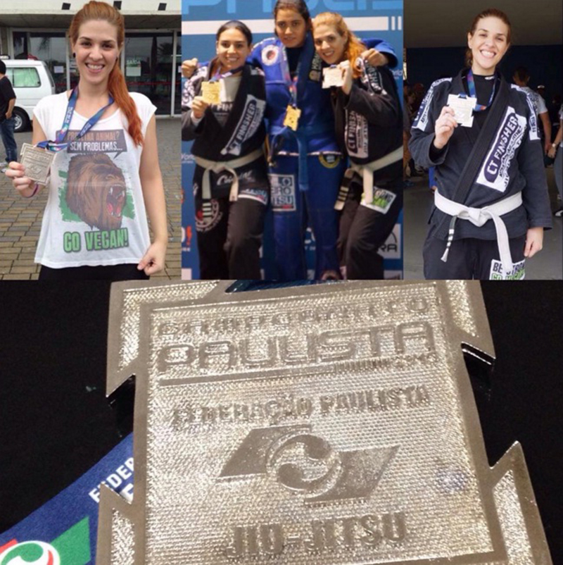 atleta-vegana-Aline-Meira-Cabrera-conquista-prata-em-campeonato-paulista-de-jiu-jitsu